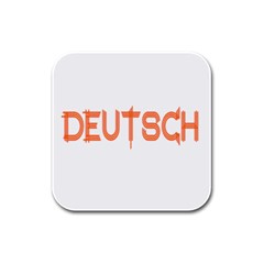 Deutsch Rubber Square Coaster (4 Pack) by ConteMonfrey