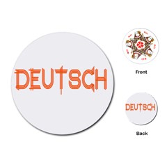 Deutsch Playing Cards Single Design (round)