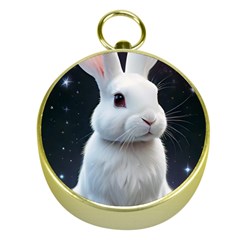 White Bunny Gold Compasses