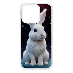 White Bunny Iphone 14 Pro Tpu Uv Print Case by AIDreaming