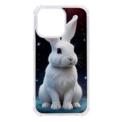 White Bunny Iphone 13 Pro Tpu Uv Print Case by AIDreaming