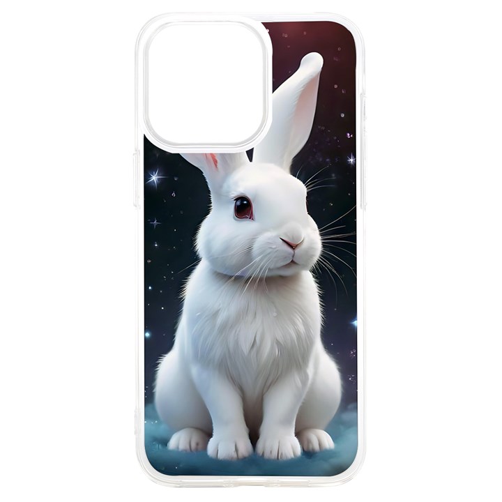 White bunny iPhone 15 Plus TPU UV Print Case