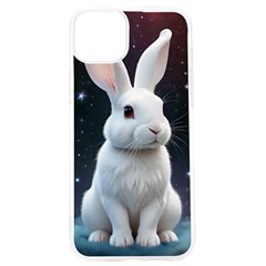 White Bunny Iphone 15 Pro Tpu Uv Print Case by AIDreaming