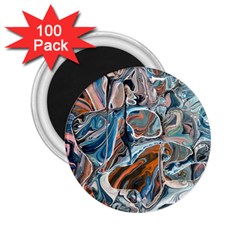 Blue Islands 2 25  Magnets (100 Pack)  by kaleidomarblingart