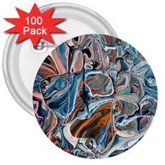 Blue Islands 3  Buttons (100 Pack)  by kaleidomarblingart