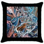 Blue islands Throw Pillow Case (Black) Front