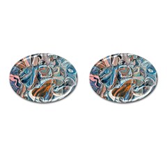 Blue Islands Cufflinks (oval)