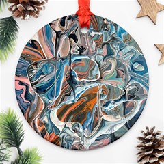 Blue Islands Round Ornament (two Sides)