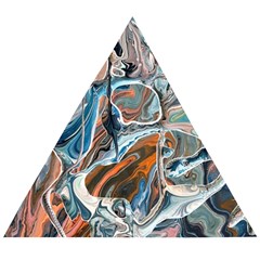 Blue Islands Wooden Puzzle Triangle by kaleidomarblingart