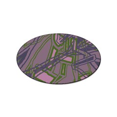 Vibrant Collage Vibes Print Sticker Oval (10 Pack)