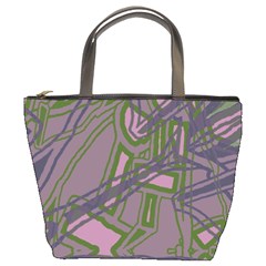 Vibrant Collage Vibes Print Bucket Bag