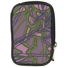 Vibrant Collage Vibes Print Compact Camera Leather Case