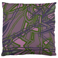 Vibrant Collage Vibes Print Large Cushion Case (one Side)