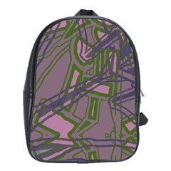 Vibrant Collage Vibes Print School Bag (xl)