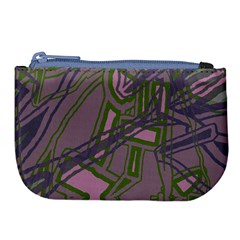 Vibrant Collage Vibes Print Large Coin Purse