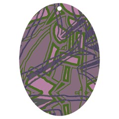 Vibrant Collage Vibes Print Uv Print Acrylic Ornament Oval by dflcprintsclothing