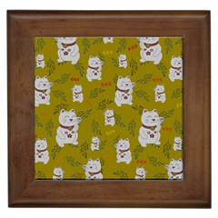 Super Lucky Cat Framed Tile