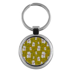 Super Lucky Cat Key Chain (round)