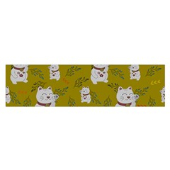 Super Lucky Cat Oblong Satin Scarf (16  X 60 )