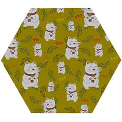 Super Lucky Cat Wooden Puzzle Hexagon