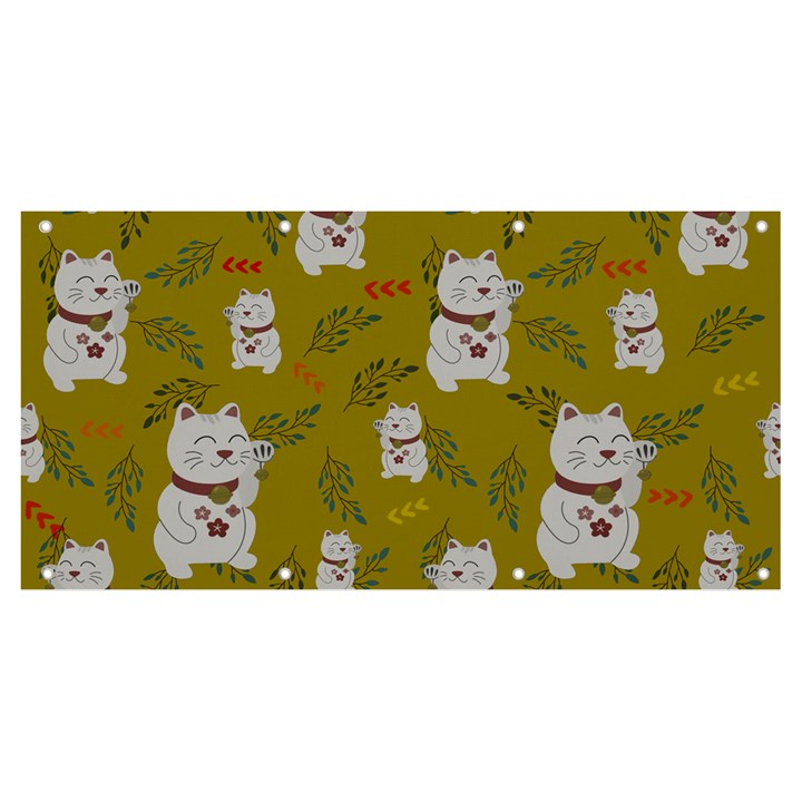 Super Lucky Cat Banner and Sign 8  x 4 