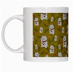 Super Lucky Cat Scaled White Mug Left