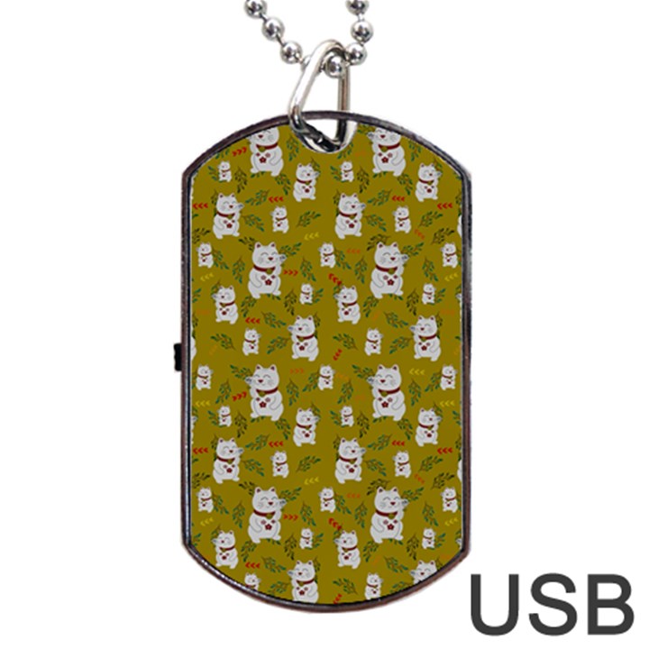 Super Lucky Cat Scaled Dog Tag USB Flash (Two Sides)