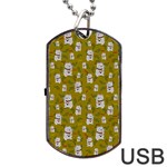 Super Lucky Cat Scaled Dog Tag USB Flash (Two Sides) Back