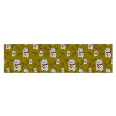 Super Lucky Cat Scaled Oblong Satin Scarf (16  X 60 )