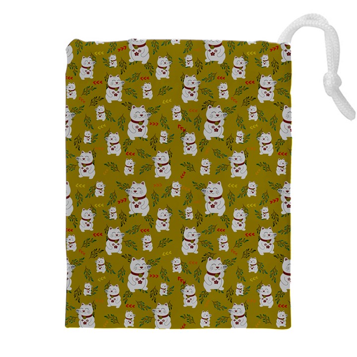 Super Lucky Cat Scaled Drawstring Pouch (5XL)