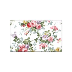 Floral Elements Peony Chinese Rose Sticker Rectangular (10 Pack)