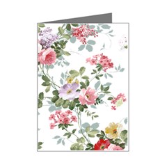 Floral Elements Peony Chinese Rose Mini Greeting Card