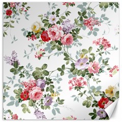 Floral Elements Peony Chinese Rose Canvas 12  X 12  by Grandong