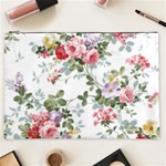 Floral Elements Peony Chinese Rose Cosmetic Bag (XXL) Front