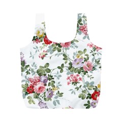 Floral Elements Peony Chinese Rose Full Print Recycle Bag (m)