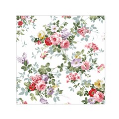 Floral Elements Peony Chinese Rose Square Satin Scarf (30  X 30 ) by Grandong