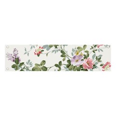 Floral Elements Peony Chinese Rose Banner And Sign 4  X 1 