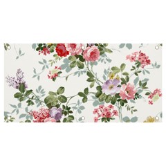 Floral Elements Peony Chinese Rose Banner And Sign 4  X 2 