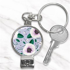 Flowers Petals Blossom Flora Nail Clippers Key Chain by Apenda