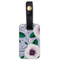 Flowers Petals Blossom Flora Luggage Tag (one Side) by Apenda