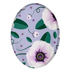 Flowers Petals Blossom Flora Oval Glass Fridge Magnet (4 Pack) by Apenda