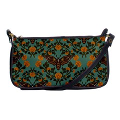 Day Of The Death Moth Shoulder Clutch Bag