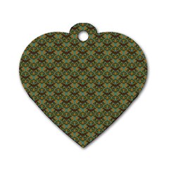 Day Of The Death Moth Scaled Dog Tag Heart (one Side) by GeekLover