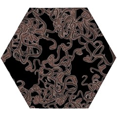 Venomous Elegance  Wooden Puzzle Hexagon