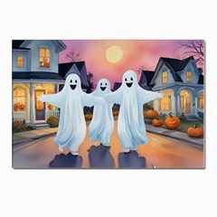 Friendly Ghosts Postcard 4 x 6  (pkg Of 10) by AIDreaming