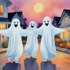 Friendly Ghosts Play Mat (square) by AIDreaming