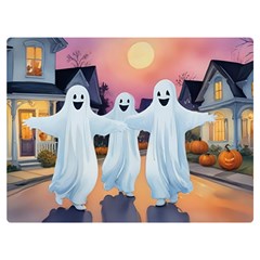 Friendly Ghosts Premium Plush Fleece Blanket (extra Small) by AIDreaming