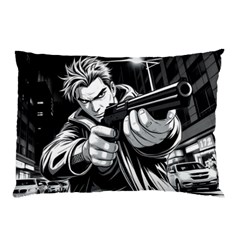 Criminal Ready For Action Pillow Case (two Sides) by AIDreaming