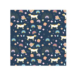 Dogs Square Satin Scarf (30  X 30 )