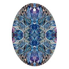 Blue Pour Blend  Ornament (oval)